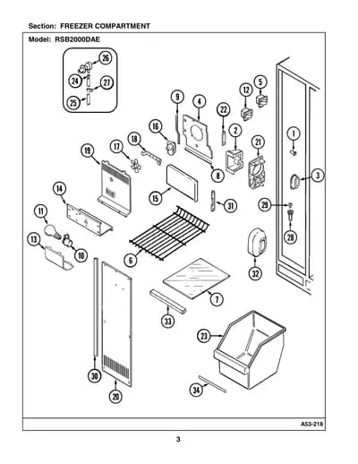 FREEZER COMPARTMENT