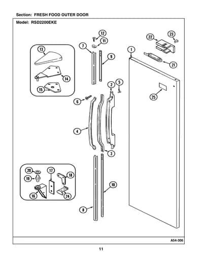 FRESH FOOD OUTER DOOR