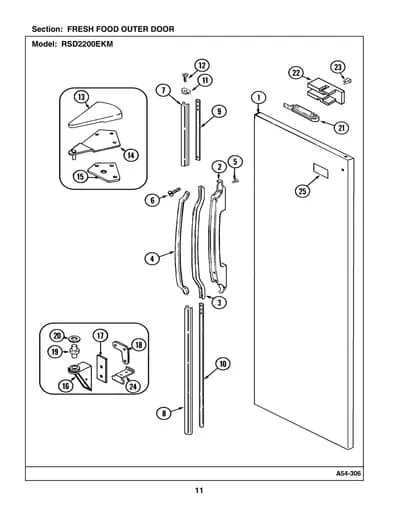 FRESH FOOD OUTER DOOR