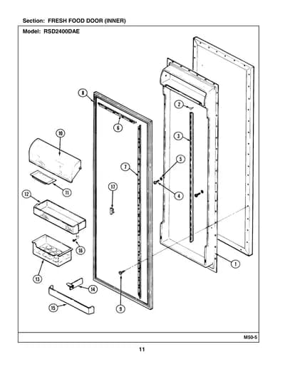 FRESH FOOD DOOR (INNER)