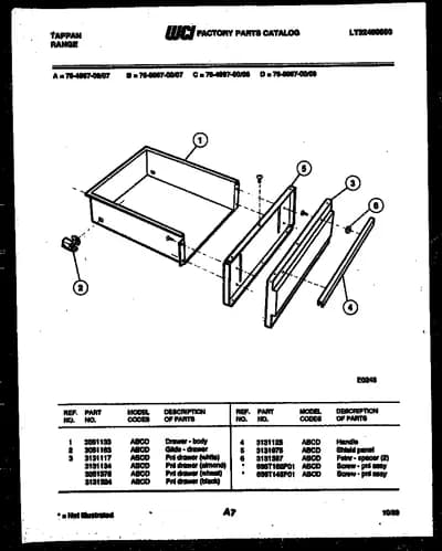 DRAWER PARTS