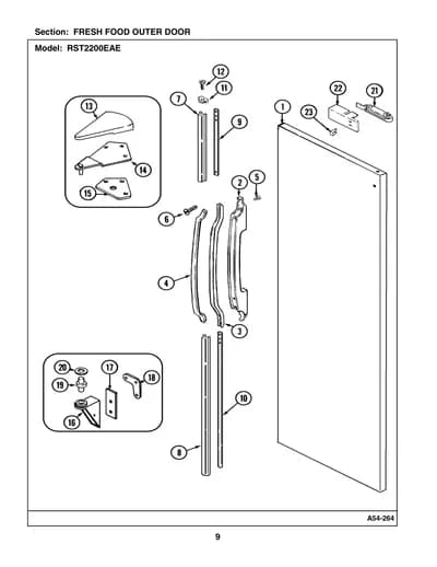 FRESH FOOD OUTER DOOR