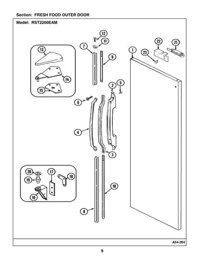 FRESH FOOD OUTER DOOR