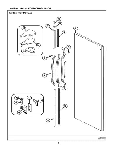 FRESH FOOD OUTER DOOR