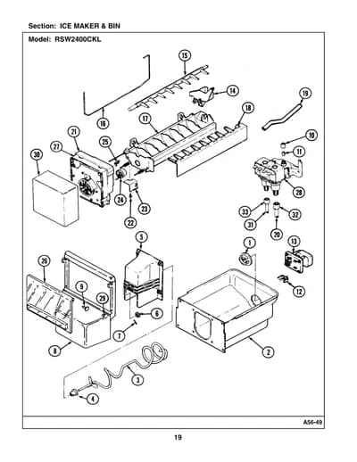 ICE MAKER & BIN