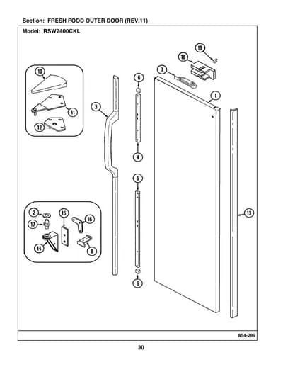FRESH FOOD OUTER DOOR (REV.11)