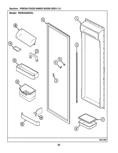 FRESH FOOD INNER DOOR (REV.11)