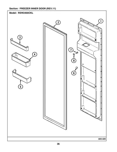 FREEZER INNER DOOR (REV.11)