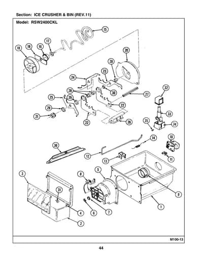 ICE CRUSHER & BIN (REV.11)