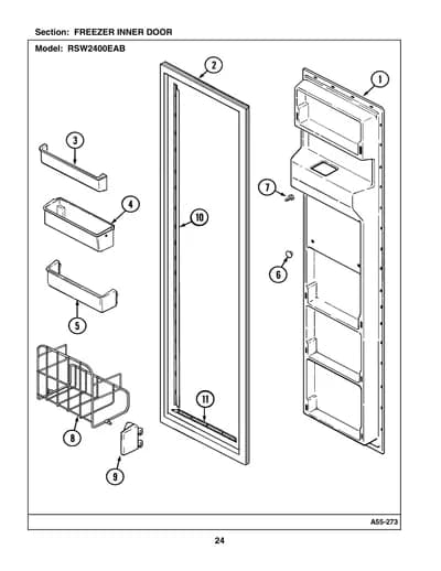 FREEZER INNER DOOR