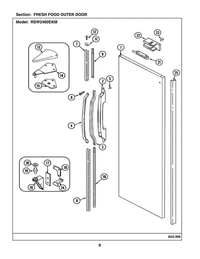 FRESH FOOD OUTER DOOR