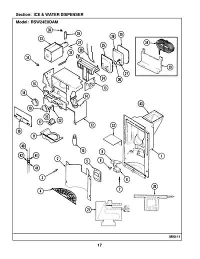 ICE & WATER DISPENSER