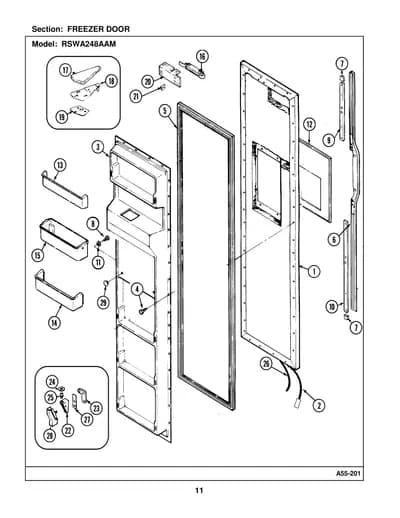 FREEZER DOOR