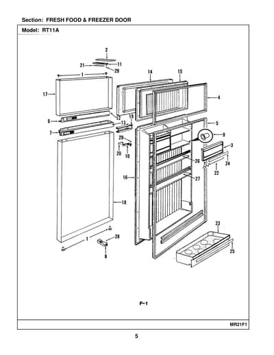 FRESH FOOD & FREEZER DOOR