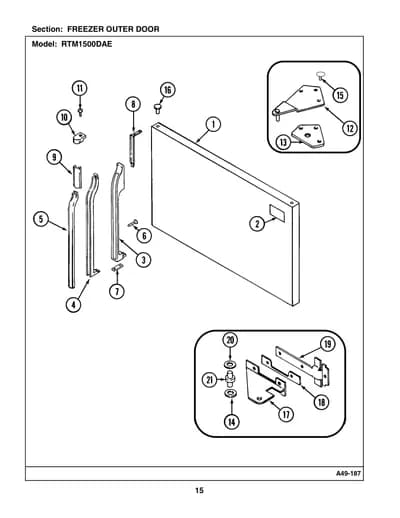 FREEZER OUTER DOOR