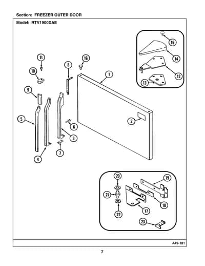 FREEZER OUTER DOOR