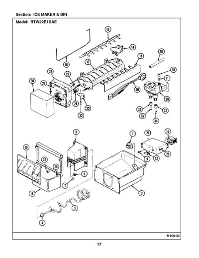 ICE MAKER & BIN