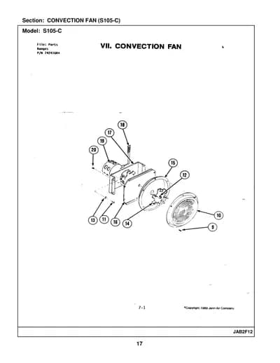 CONVECTION FAN (S105-C)