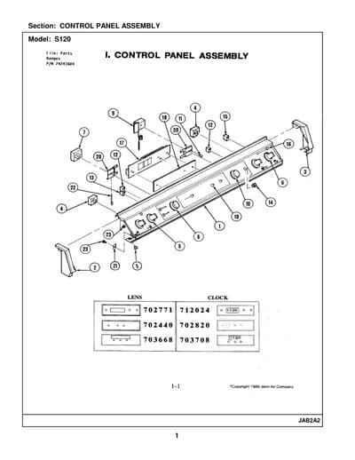 CONTROL PANEL ASSEMBLY