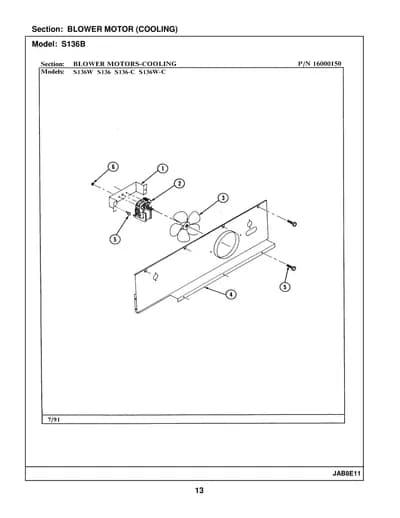 BLOWER MOTOR (COOLING)