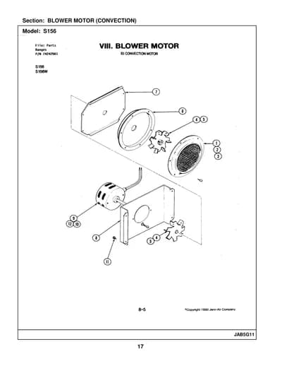 BLOWER MOTOR (CONVECTION)