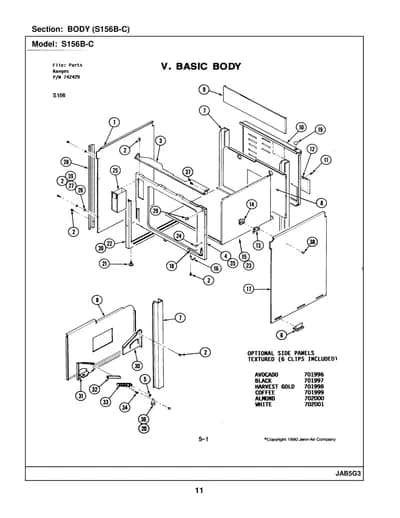 BODY (S156B-C)