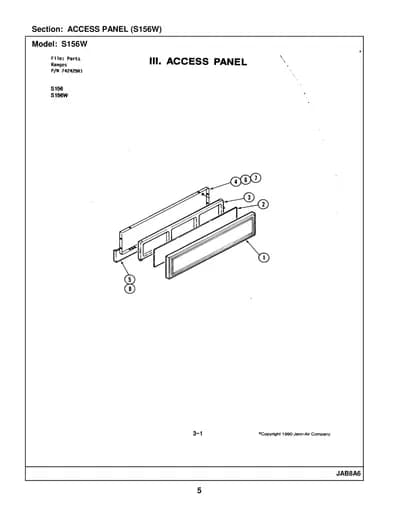 ACCESS PANEL (S156W)