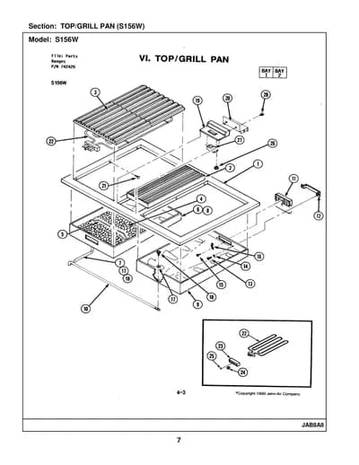 TOP/GRILL PAN (S156W)