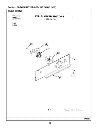 BLOWER MOTOR-COOLING FAN (S156W)