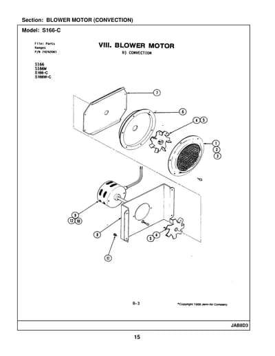 BLOWER MOTOR (CONVECTION)