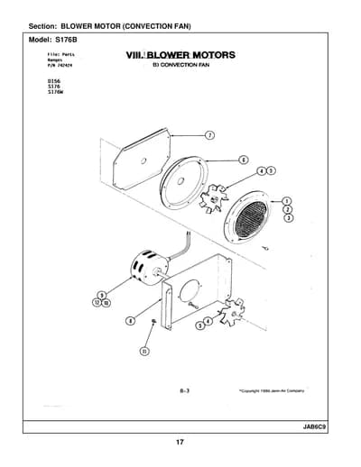 BLOWER MOTOR (CONVECTION FAN)