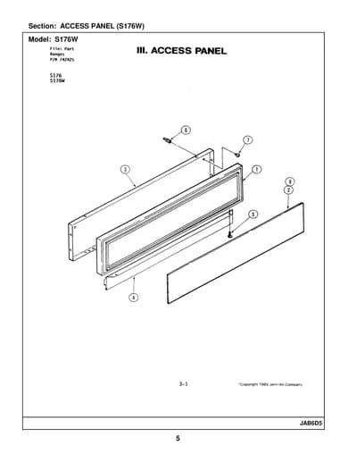 ACCESS PANEL (S176W)