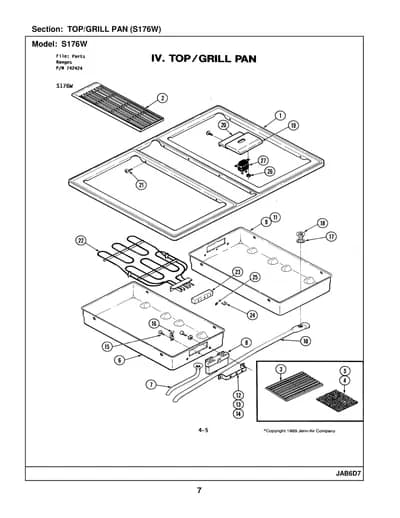 TOP/GRILL PAN (S176W)