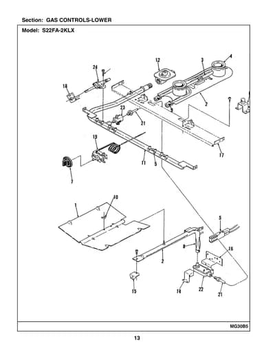 GAS CONTROLS-LOWER
