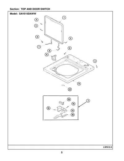 TOP AND DOOR SWITCH