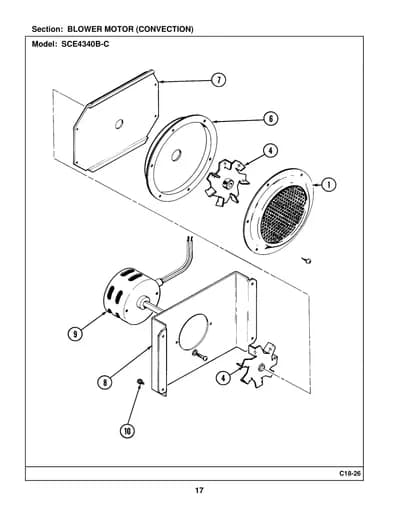 BLOWER MOTOR (CONVECTION)