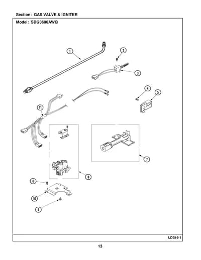 GAS VALVE & IGNITER