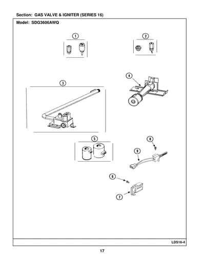 GAS VALVE & IGNITER (SERIES 16)