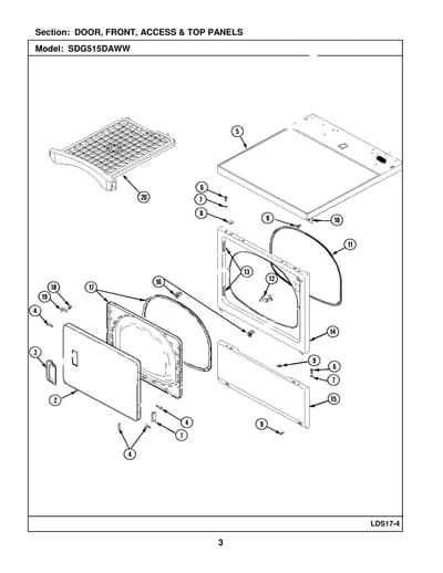 DOOR, FRONT, ACCESS & TOP PANELS