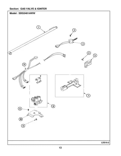 GAS VALVE & IGNITER