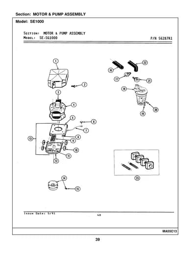 MOTOR & PUMP ASSEMBLY