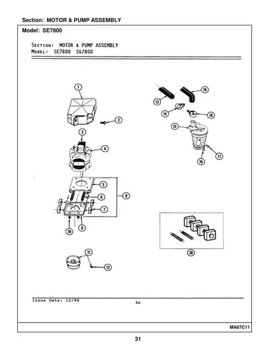 MOTOR & PUMP ASSEMBLY