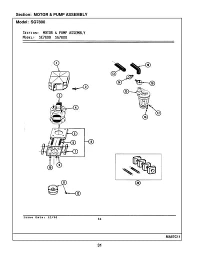 MOTOR & PUMP ASSEMBLY