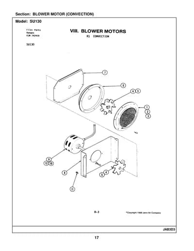 BLOWER MOTOR (CONVECTION)
