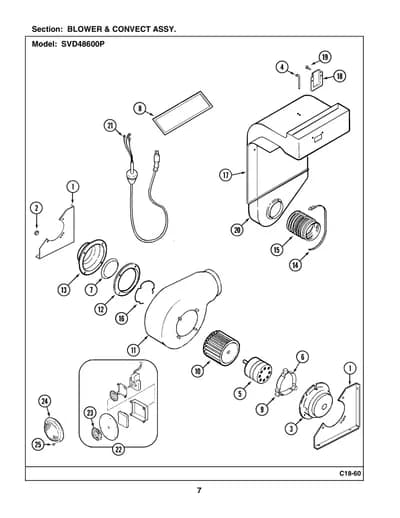 BLOWER & CONVECT ASSY.