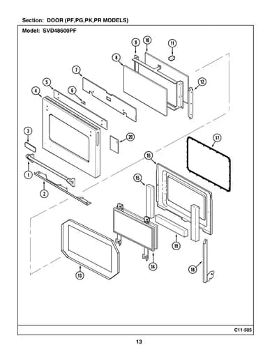 DOOR (PF,PG,PK,PR MODELS)