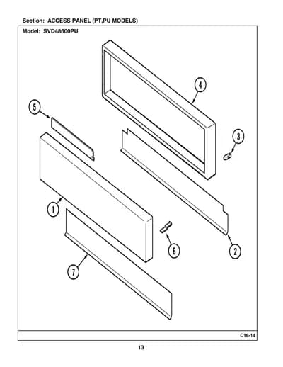 ACCESS PANEL (PT,PU MODELS)