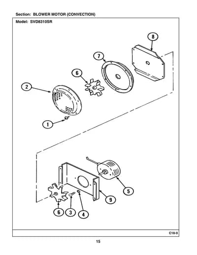 BLOWER MOTOR (CONVECTION)
