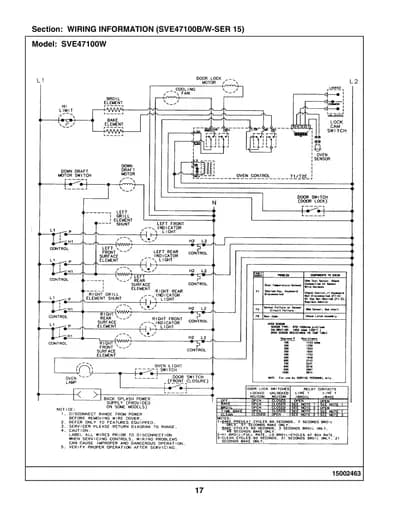 WIRING INFORMATION (SVE47100B/W-SER 15)