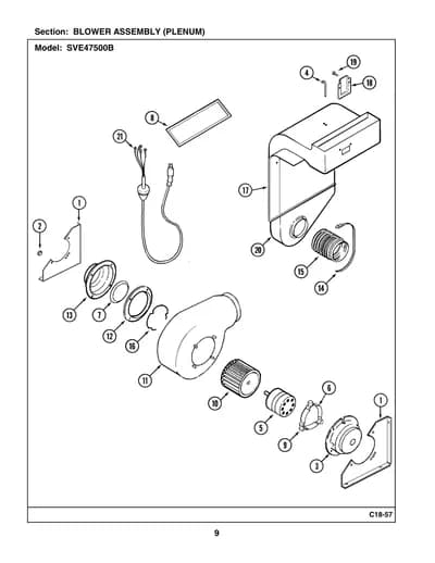 BLOWER ASSEMBLY (PLENUM)